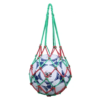 1 бр. полипропиленова спортна чанта за носене на футбола, мрежа за носене на футболен волейбольного топката, mesh bag, Преносими веревочное Обзавеждане