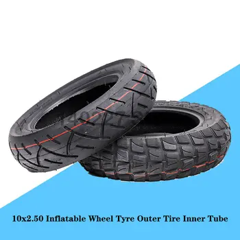 10-Инчов електрическа гума за скейтборд 10x2,5 за електрически скутер Скейтборд 10x2,50, надуваеми дължината на гумата е външна гума, Вътрешна Тръба