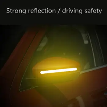 2 елемента Автомобилният рефлектор на Огледалото за обратно виждане Светоотражающая стикер камион автомобилна лента