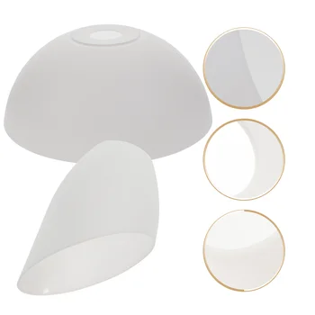 4 бр. пластмасова абажуров Бели лампиони Покриват полилей Прости чашка лампиони за подвесного Подмяна на пода