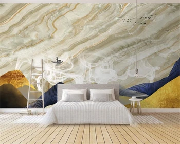 beibehang Индивидуален модерен мрамор модел абстрактна живопис туш концепцията на фон стенописи хол papel de parede тапети