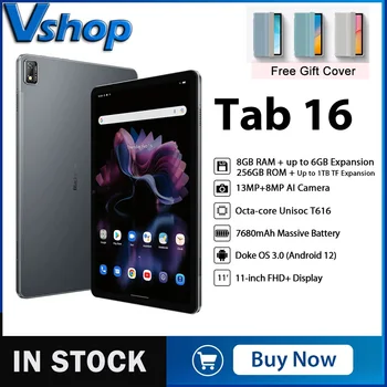 Blackview Tab 16 Tablet PC 11 инча 8 + GB 256 GB Android 12 Unisoc T616 Восьмиядерный Поддръжка на две SIM-карти, Wi-Fi, BT 4G Глобалната версия