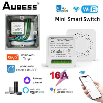 eWeLink Smart Wifi MINI Switch 16A Поддръжка на 2-полосного Управление Таймер Безжичен Ключ Домашна Автоматизация на Работата С Алекса Google Home