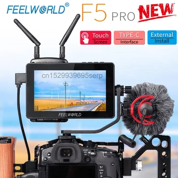 FEELWORLD F5 Pro 5.5-Инчов Поле Монитор за DSLR-Фотоапарати със сензорен Екран IPS FHD1920x1080 4K, HDMI за Помощ при Фокусиране на видео за Карданной Инсталация