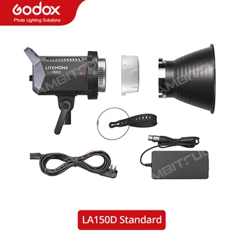 Godox 190 W LA150D LA150BI 230 W LA200D LA200BI Панел LCD Led Видео Непрекъснато Действие + Управление на приложение Студиен лампа с монтиране Bowens