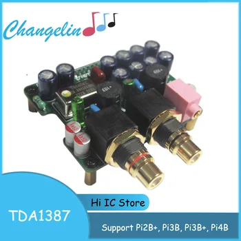 I2S HiFi КПР Цифров Аудио Звукова Карта TDA1387 Такса за Разширяване на Такса за Декодиране на Raspberry Pi 2B + Pi3B Pi3B + Pi4B