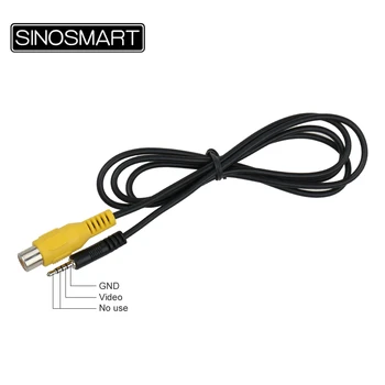 Sinosmart В наличност, висококачествен проводник за слушалки жак 2,5 mm жак за свързване на камерата към GPS/AV порт 30 см