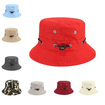 VACIGODEN, однотонная лятна солнцезащитная панама Унисекс, Ежедневни модерна Рибарска шапка, градинска сгъваема пътна шапка в стил хип-хоп