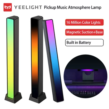Yeelight RGB led лента с подсветка на екрана, управление на звука, звукосниматель около лампа за бар, автомобили, ТЕЛЕВИЗИЯ, украса на десктоп компютърни игри