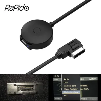 Автомобилен Bluetooth съвместим Кабел-адаптер AUX USB-Приемник за Mercedes Benz C E CLS CLASS W212 S212 C207 MMI Audio Media Interface