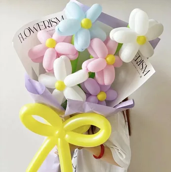 Балон в ивицата Тестени изделия, украса за Парти, по повод рождения ден, е детска играчка, Магически балон, творчески сплетен моделирующий балон