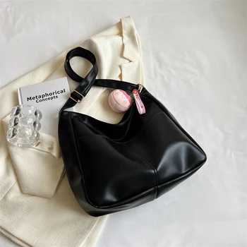 Дамски ежедневни чанта през рамо, однотонная дамски чанта от изкуствена кожа, чанта за подмишниците, чанта за отдих, дамска чанта с цип