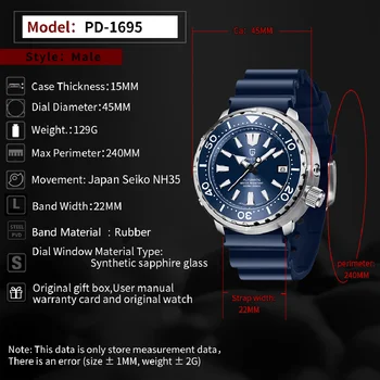 ДИЗАЙН на PAGANI, нов керамичен bezel, мъжки автоматичен часовник, Модни часовници за гмуркане от сапфир стъкло, мъжки механичен часовник от неръждаема стомана