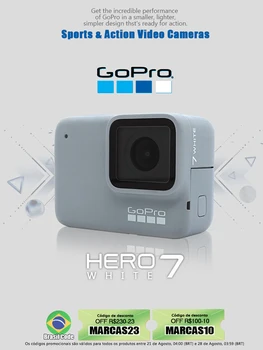 Екшън камерата Gopro HERO 7 WHITE, спортна камера на открито с видео Ultra HD gopro 7