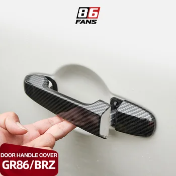 За Toyota GR86 Subaru BRZ 2022 2023 Защитно покритие на дръжката на вратата, на колата, аксесоари за стайлинг на коса, текстурата от въглеродни влакна, черен