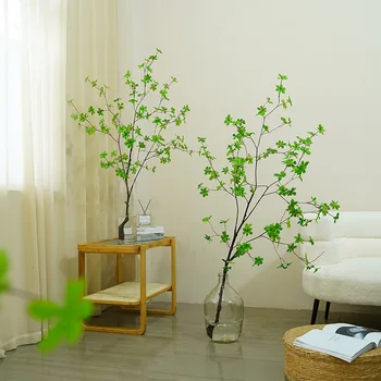Изкуствено дърво-камбанка 70-120 см, Зелено растение, Семейно Украса за дома, клони Пиян на дърво