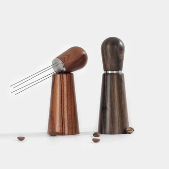 Инструменти за ръка еспресо 4 игли, мешалка за кафе, инструмент за разбъркване на кафе, за да се раздадат еспресо, професионален инструмент баристи