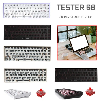 Комплект за механична клавиатура TESTER68 по поръчка, двухрежимная безжична клавиатура Bluetooth 2,4 G, с възможност за гореща замяна.