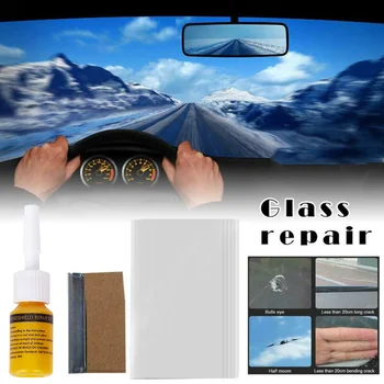 Комплекти за ремонт на предното стъкло на превозното средство Инструменти Течност за ремонт на драскотини по стъклото на колата Средства за ремонт на драскотини по стъклото на колата