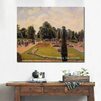 Купи Картина на Кю гардънс Пътека до Голяма Оранжерия Камий Писаро Начало Декор Висококачествена Ръчно Рисувани