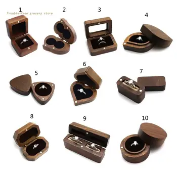 Кутия за пръстени, дървена кутия за годежни пръстени, Оферти, Кутия за бижута