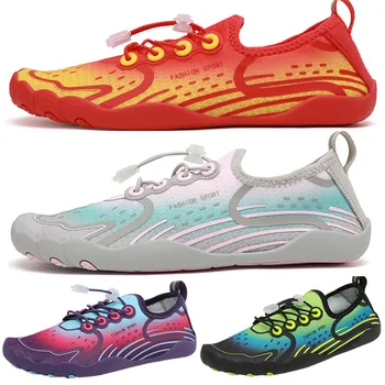 Лятна еластична, бързосъхнеща обувки за боси, дамски унисекс обувки за водни разходки, йога, фитнес, почивка на открито, на плажната аква-обувки