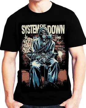 Мъжки t-shirt, модни маска на System Of A Down Soad, готина тениска, на новост, тениска за жени