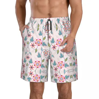 Мъжки бързо съхнещи бански за плуване, летни плажни шорти, панталони, плажни шорти 524811343 B494