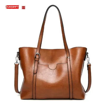 Нови модни дамски чанти от изкуствена кожа, простата жена чанта на рамото, чанта-тоут, дамски чанти-месинджър с една дръжка