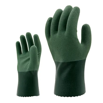 Нови нитриловые ръкавици 2022 година на лигавицата от зелен памук guantes trabajo гумени ръкавици barb 2 бр./опаковане.
