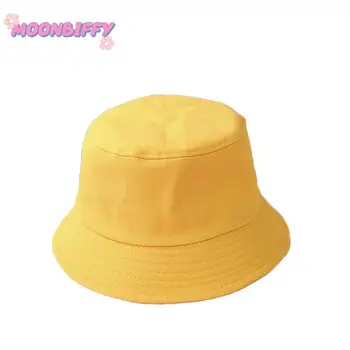 Нови памучни шапки унисекс, дамски лятна солнцезащитная Панама, мъжки однотонная шапка за слънчеви бани, Филц шапки, Градинска рибарска шапка, плажна шапка