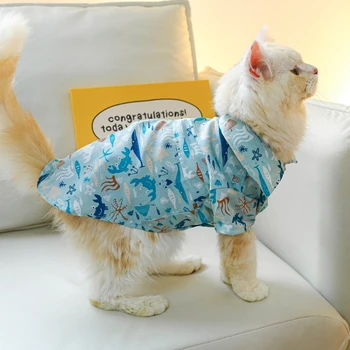 Пролетно тениска за кучета за вътрешна и външна употреба, лесна hoody, лятна и пролетно облекло за туризъм, къмпинг