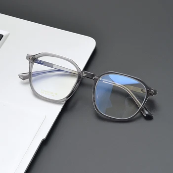Рамки За Очила От Чист Титан, Ультралегкие Ретро Квадратни Мъжки Дамски Слънчеви Очила, Маркови И Дизайнерски Очила, Подходящи За Рецепта Оптични