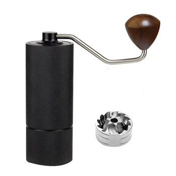Ръчна кафемелачка Ръчно заусенец със стоманена сърцевина за кухня Преносими ръчни инструменти за смилане на кафе еспресо