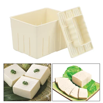 Самодельная пластмасов калъп за тофу, соево сирене, форма за приготвяне на тофу, направи си сам, под формата на тофу, кухненски приспособления, набор от инструменти за приготвяне на храна