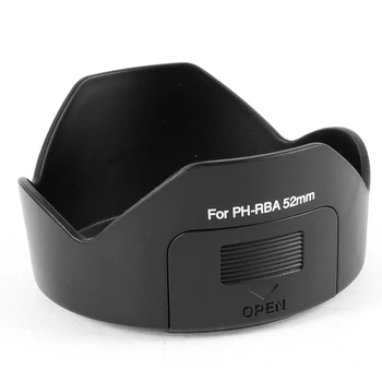 Сенник за обектив обектив HFES Black PH-RBA 52 мм за Pentax SMCP-DA 18-55 mm f/3.5-5.6 AL
