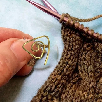 Спирала кабелна плетене на иглата, вязаная игла, домакински инструменти за плетене ръчно изработени от неръждаема стомана, кръг за плетене на една кука