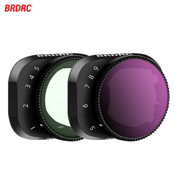 Филтри на обектива BRDRC за DJI Mini 3/3 Pro Drone Camera Concept С Променлива ND4-ND32/ND32-ND512 В Рамка от алуминиева сплав HD Оптично Стъкло