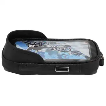 Чанта за колоездене телефон с чувствителен сензорен екран, чанта за кормилото на велосипед за планинско колоездене