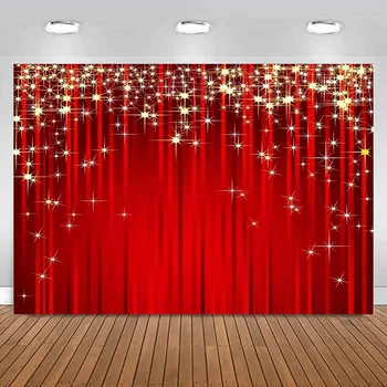 Червена Завеса Снимки Декори Блестящ Килим С Фон на Тържеството за украса на Сватбена Банер Вечерни Занимания за Възрастни