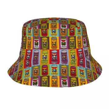 Шапки Warhol Duff Beer Боб за момичета Лятно призвание Солнцезащитная шапката на хип-хоп Сгъваема за къмпинг Рибарски шапки Панама