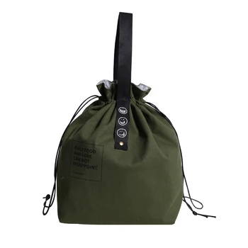 1 Предмет, мъжка чанта за обяд на съвсем малък, самозалепваща чанта за обяд Bento Box, лесна чанта за обяд, водоустойчив калъф, чанта-тоут с отворена уста