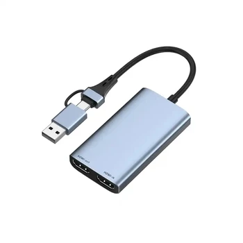 1080P, 4K, hdmi-Съвместим с USB C 3.0 карта, заснемане на HD-видео 2 в 1, за PC, телевизор, мобилен телефон, камера, лаптоп, игри с пряко излъчване
