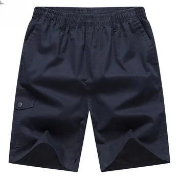 2023, мъжки Летни Нови Модни свободни Панталони с дължина до коляното, мъжки памучни обикновена шорти, мъжки ежедневни панталони с еластична талия P207