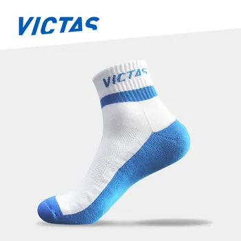 3 Чифта чорапи victas, средни спортни чорапи, мъжки, женски, за бадминтон, тенис на маса, долни чорапи от памук, хавлиени кърпи, 2022