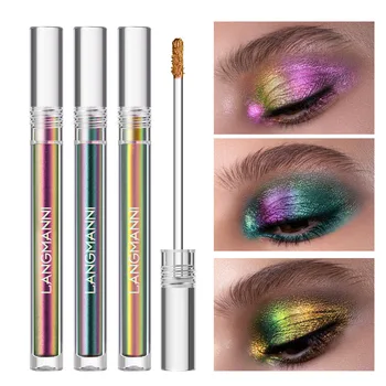 6 цвята/комплект многоцветни сенки за очи променящия цвят, течни козметични сенки за очи