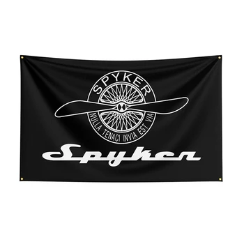 90x150 см флаг Spykers, авто банер с принтом от полиестер за декор