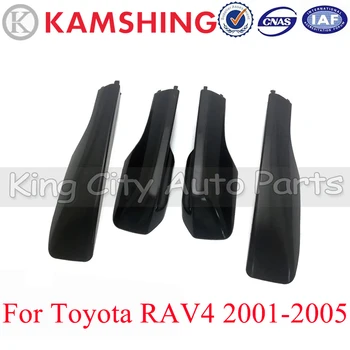 CAPQX за Toyota RAV4 2001 2002 2003 2004 2005 4 бр. Пластмасова черна капак на багажник на покрива на колата, торцевая делото релса, подходящ
