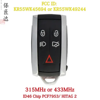 Автомобилен ключ BaoJiangDd е Подходящ за висококачествен Jaguar XF XFR XK XKR2006-2012 ID46 PCF793 A FCC: KR55WK49244 Дистанционно ключ и без ключ