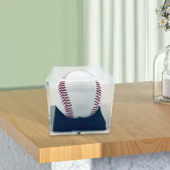 Акрилни Бейзболен Притежателя Прахоустойчив Кутия За Съхранение на Бейзболен на Топка за Голф в Спалнята